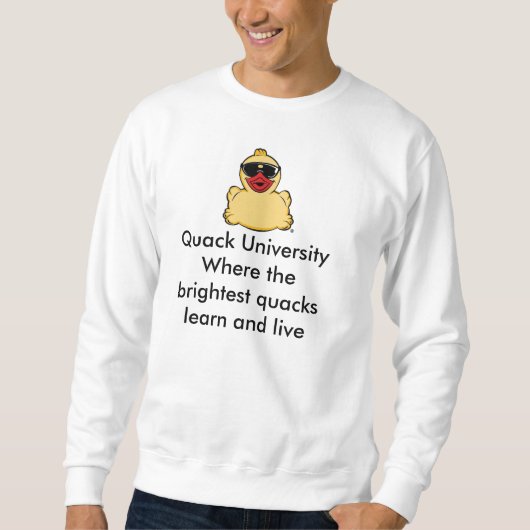 Sweatshirt d'université de charlatan (Devant)