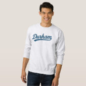 Sweatshirt Durham Script Retro Design - Vintage City Pride (Devant entier)