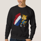 Sweatshirt Dutch fan cat (Devant)