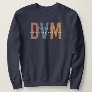 Sweatshirt DVM Docteur en médecine vétérinaire Cadeaux