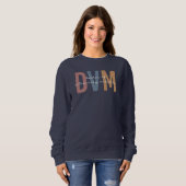 Sweatshirt DVM Docteur en médecine vétérinaire Cadeaux (Devant entier)