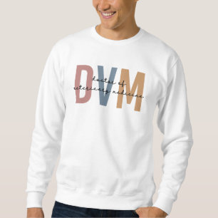 Sweatshirt DVM Docteur en médecine vétérinaire Cadeaux