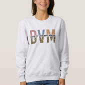 Sweatshirt DVM Doctor of Veterinary Medicine Empreinte de léo (Devant)