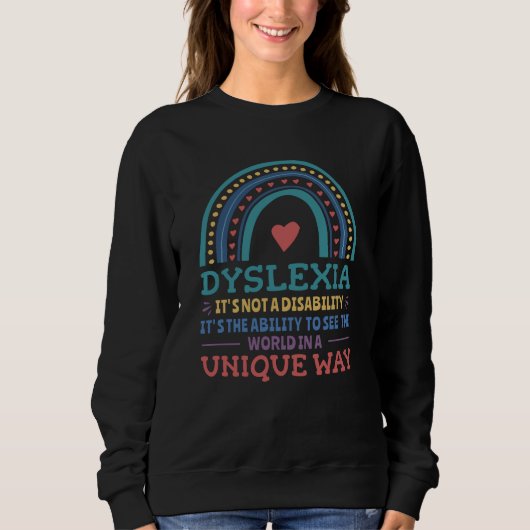 Sweatshirt Dyslexia (Devant)