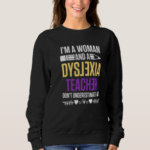Sweatshirt Dyslexie Professeur Thérapeute Femme Dyslexique Th