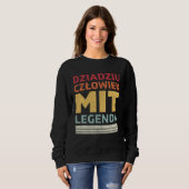 Sweatshirt Dziadziu Legenda Polish Grandpa (Devant entier)