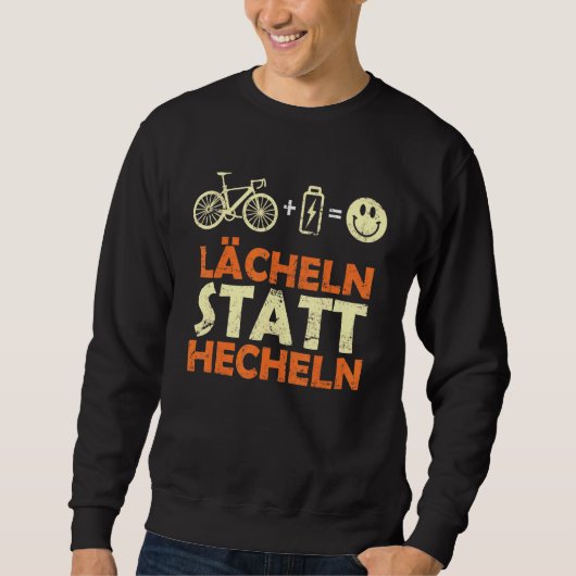 Sweatshirt E Vélo Dit Smile Plutôt Que De Paire Ebike Bicy (Devant)