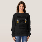 Sweatshirt E Vélo Vélos Électrique E Vélo VTT Vélo Et Bière (Devant entier)