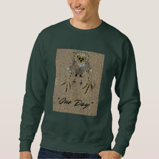 Sweatshirt Eagle Baby & Footprints in the Sand "One Day"
