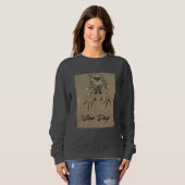 Sweatshirt Eagle Baby & Footprints in the Sand "One Day" (Devant entier)