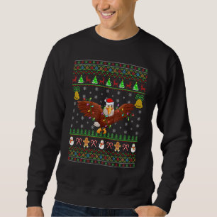 Sweatshirt Eagle Bird Lighting Père Noël Bald Eagle Laide Chr