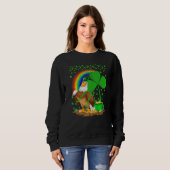 Sweatshirt Eagle Bird Shamrock Rainbow Eagle St Patrick's Da (Devant entier)