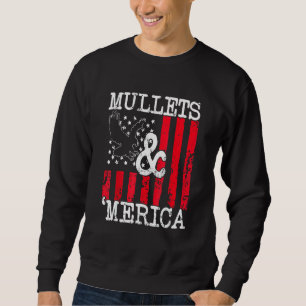 Sweatshirt Eagle Mullet 4 juillet Merica Drapeau américain fe