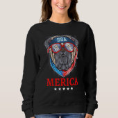 Sweatshirt Eagle Mullet Merica Hommes 4 juillet drapeau améri (Devant)