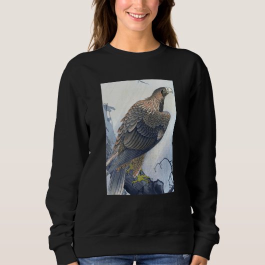 Sweatshirt Eagle on Tree Branch by Ohara Koson (Devant)