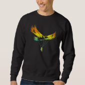 Sweatshirt Eagle Paraglider Retro Design (Devant)
