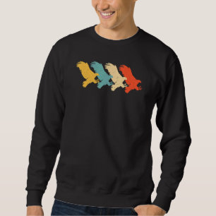Sweatshirt Eagle Vintage rétro Hawk animal 60s les années 70