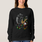 Sweatshirt Eagle vs Snake Tattoo Design (Devant)