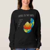 Sweatshirt Earth's Crust Layers Of The Earth Geology Scien (Devant)