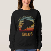 Sweatshirt Easily Distracted By Bees Cool Sunset Nature (Devant)