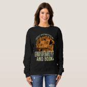 Sweatshirt Easily Distracted By German Wirehaired And Books (Devant entier)
