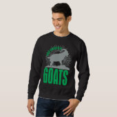 Sweatshirt Easily Distracted By Goats  Animal  For Men Women (Devant entier)