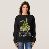 Sweatshirt Easter Bunny Beer Drinking Rabbit 1 (Devant entier)