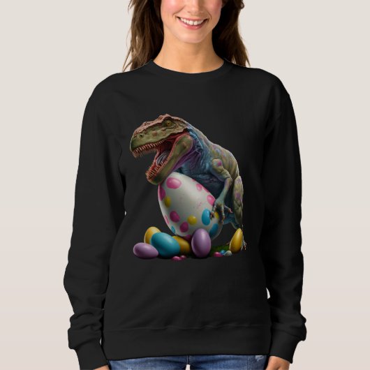 Sweatshirt Easter Bunny Easter Dinosaur Egg Easter friend Eas (Devant)