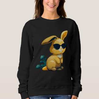 Sweatshirt Easter Bunny Face Easter Rabbit cool Easter Bunnie