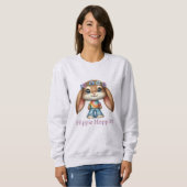 Sweatshirt Easter Bunny – Hippie Hoppity    (Devant entier)
