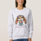 Sweatshirt Easter Bunny – Hippie Hoppity    (Devant)