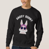 Sweatshirt Easter Daddy Bunny Sunglasses Candy kids  Spring E (Devant)