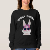Sweatshirt Easter Daddy Bunny Sunglasses Candy kids  Spring E (Devant)