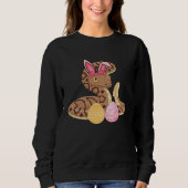 Sweatshirt Easter Egg Hunt Bunny Ear Ball Python Easter Day 2 (Devant)