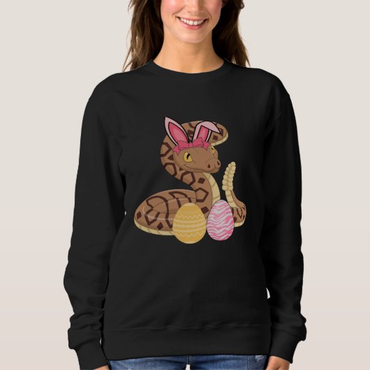Sweatshirt Easter Egg Hunt Bunny Ear Ball Python Easter Day 2 (Devant)