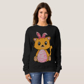 Sweatshirt Easter Egg Hunt Bunny Ear Cat Easter Day 2023 (Devant entier)