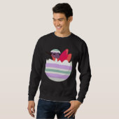 Sweatshirt Easter Egg Hunt Bunny Ear Hummingbird Easter Day 2 (Devant entier)