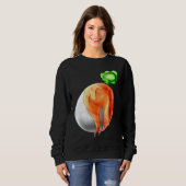 Sweatshirt Easter Egg Painted As Carrot On Easter (Devant entier)