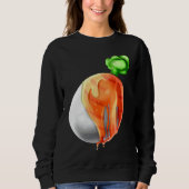 Sweatshirt Easter Egg Painted As Carrot On Easter (Devant)