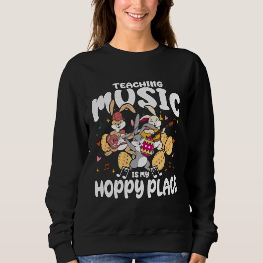 Sweatshirt Easter music teaching guitar teacher Easter music (Devant)