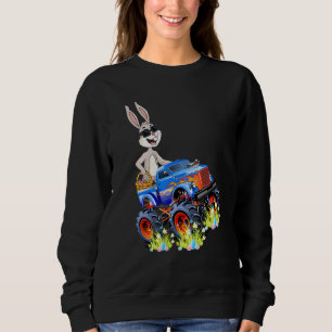 Sweatshirt Easter Rabbit équitation Monster Camion Garçons Fi