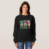 Sweatshirt Easter Squad Drôle Gnome Bunny Oeuf Chasse Matchin (Devant entier)