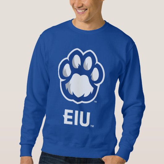 Sweatshirt Eastern Illinois Panthers Empreinte de patte & EIU (Devant)