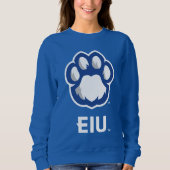 Sweatshirt Eastern Illinois Panthers Empreinte de patte & EIU (Devant)