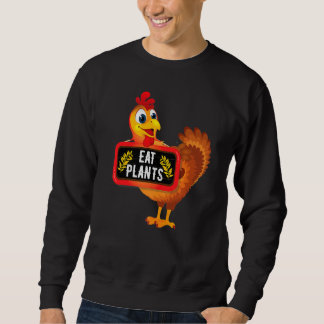 Sweatshirt Eat Plants Vegan Vegetarian Turkey Thanksgiving Pr