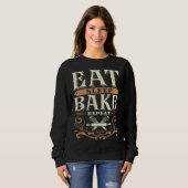 Sweatshirt Eat Sleep Bake Repeat (Devant entier)