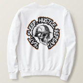 Sweatshirt Eat Sleep Hustle Repeat  back-hit (Design dos)