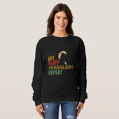 Sweatshirt Eat Sleep Paragliding Repeat Paragliding Skydiver (Devant entier)