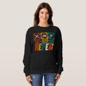 Sweatshirt Eat Sleep Rapping Répéter Rapper Rap Hip hop (Devant entier)