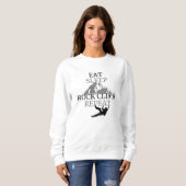 Sweatshirt Eat Sleep Rock Climat Répéter (Devant entier)